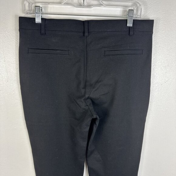 Quince Women's L Tall Ultra Stretch Pull On Ponte Pant Black NWT Inseam 31" - Picture 5 of 12
